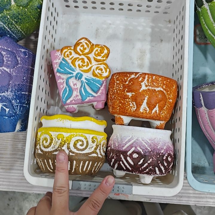 陶吸水透气的白陶花盆凑满12发货