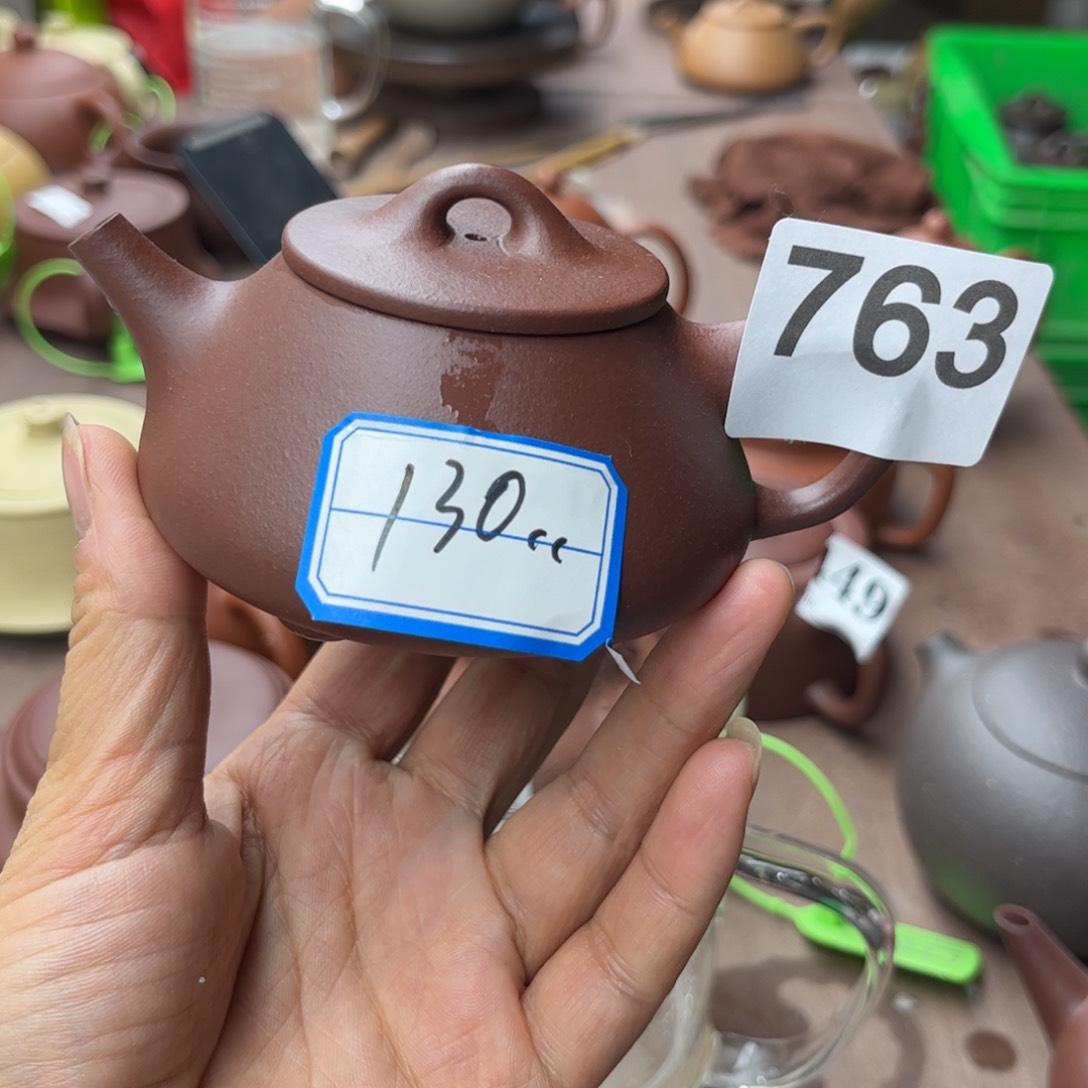 紫砂茶壶底槽清瑕疵130cc