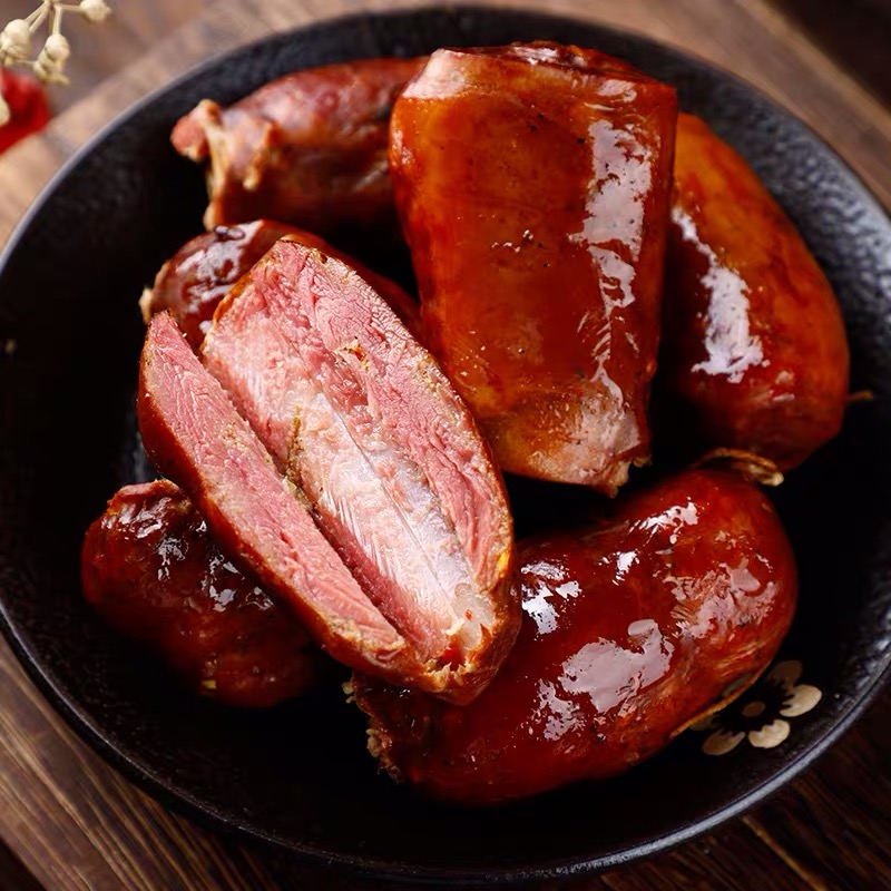 正宗烟熏排骨香肠麻辣口味2斤