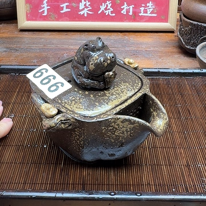 纯手工制作粗陶茶具