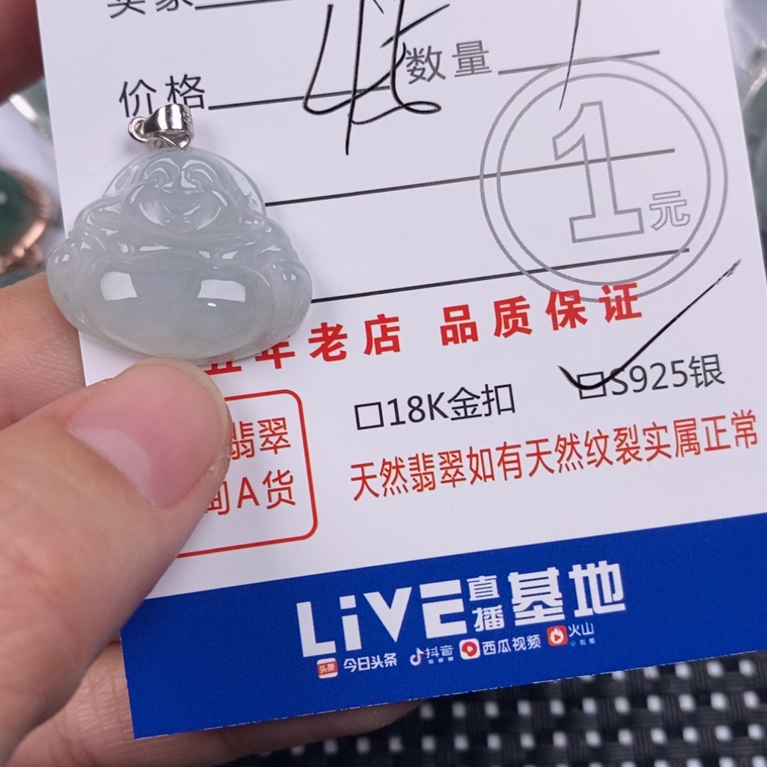 翡翠银S925镶嵌颈饰