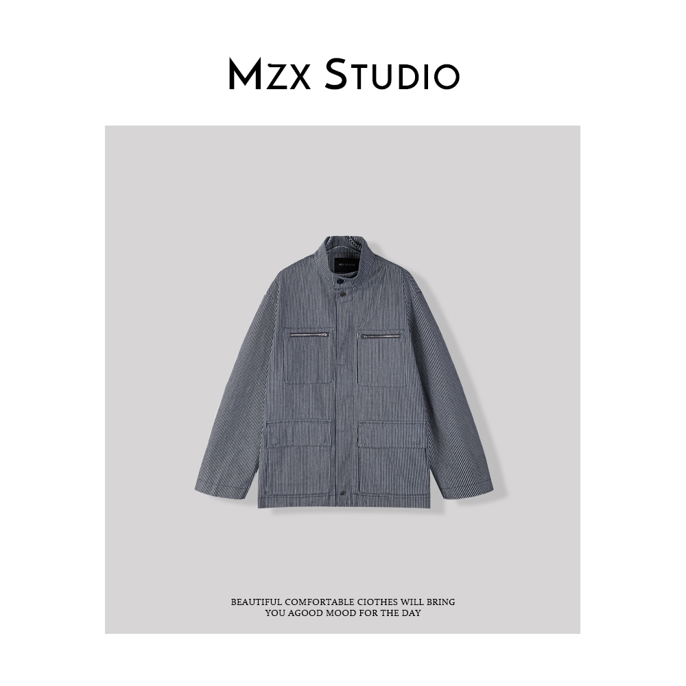 MZX 春季经典条纹工装外套WT7258-X