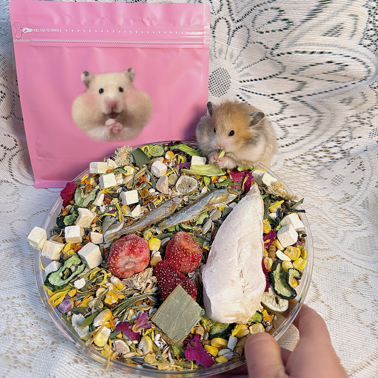 【摸摸头】散装现配仓鼠金丝熊粮