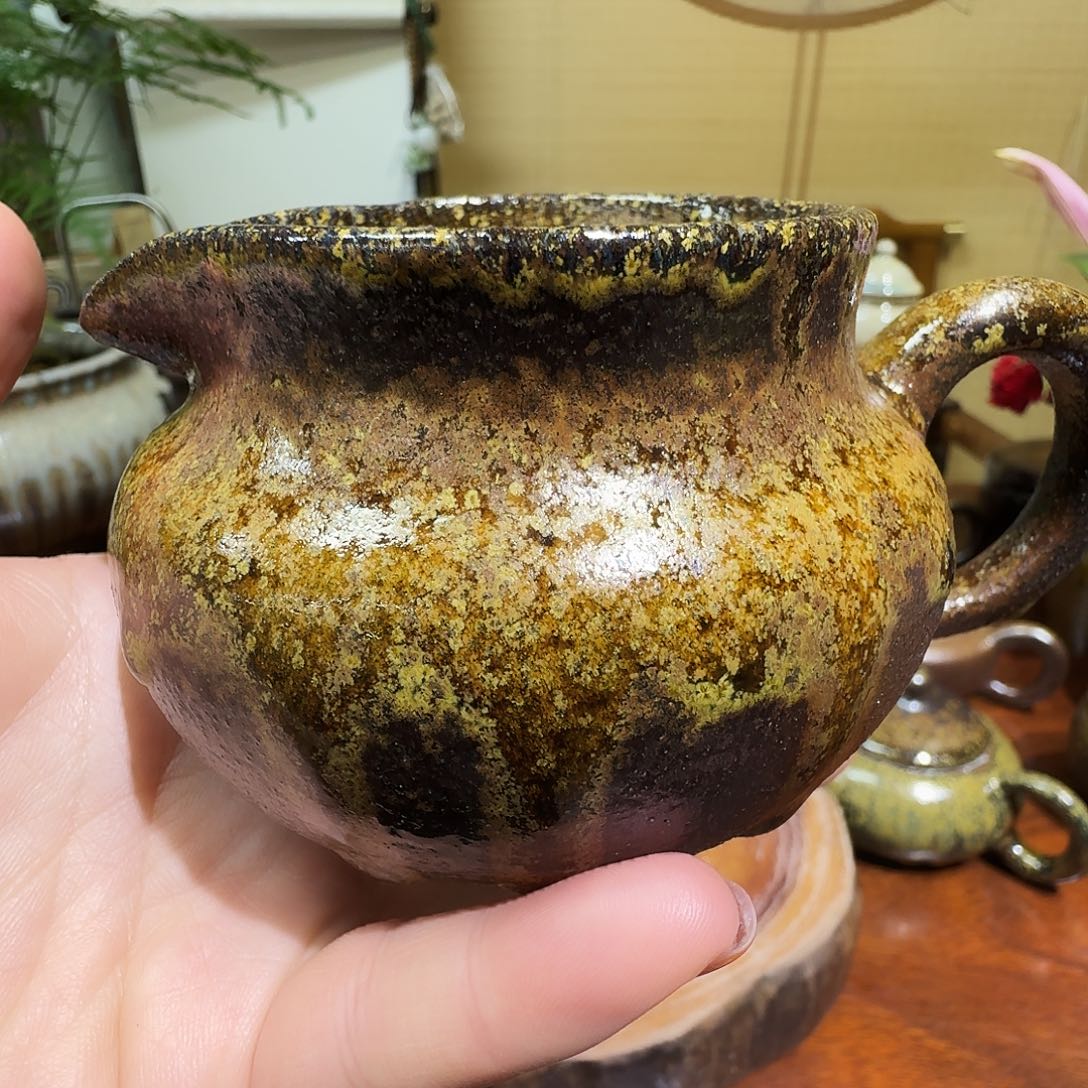 宝***月建水紫泥柴烧公道杯