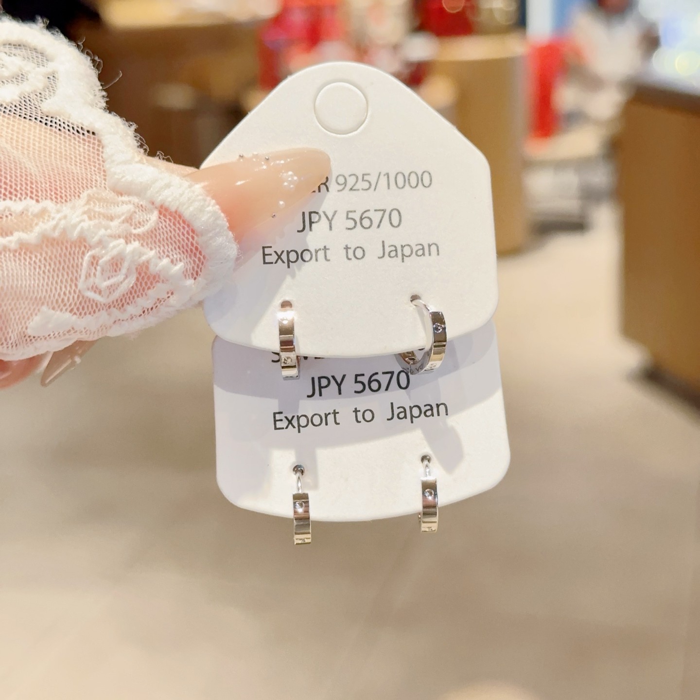 925银耳饰 雪银银匠/纯银简约立体无镶嵌小耳扣