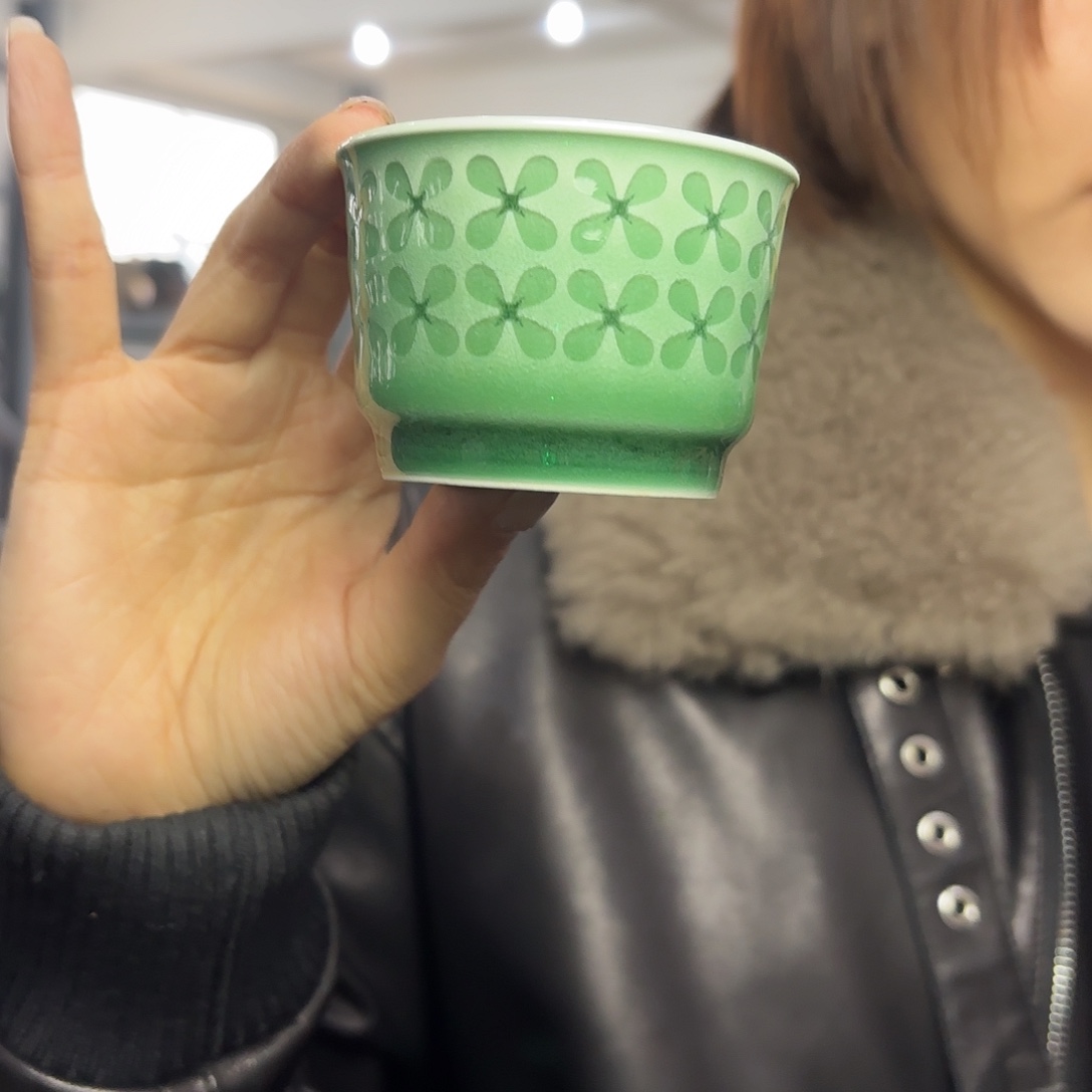 龙泉云间青瓷小米茶器