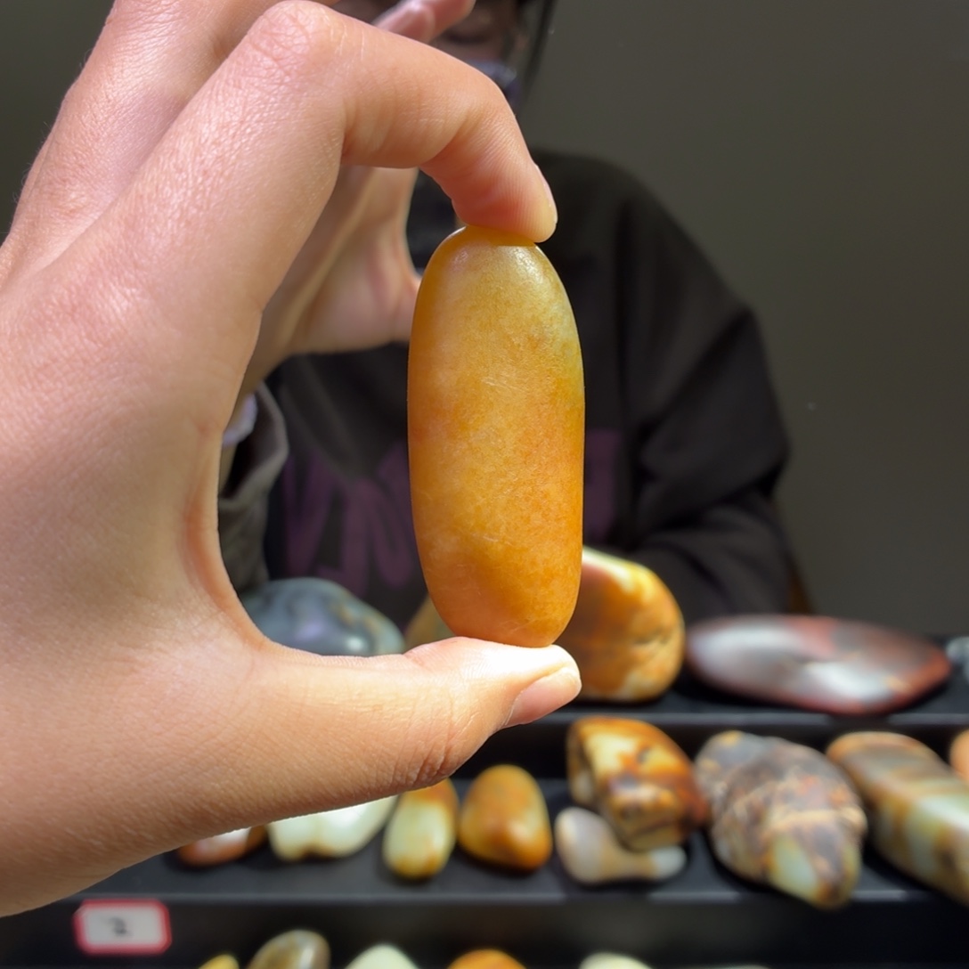 米***李和田玉未镶嵌挂件58.5