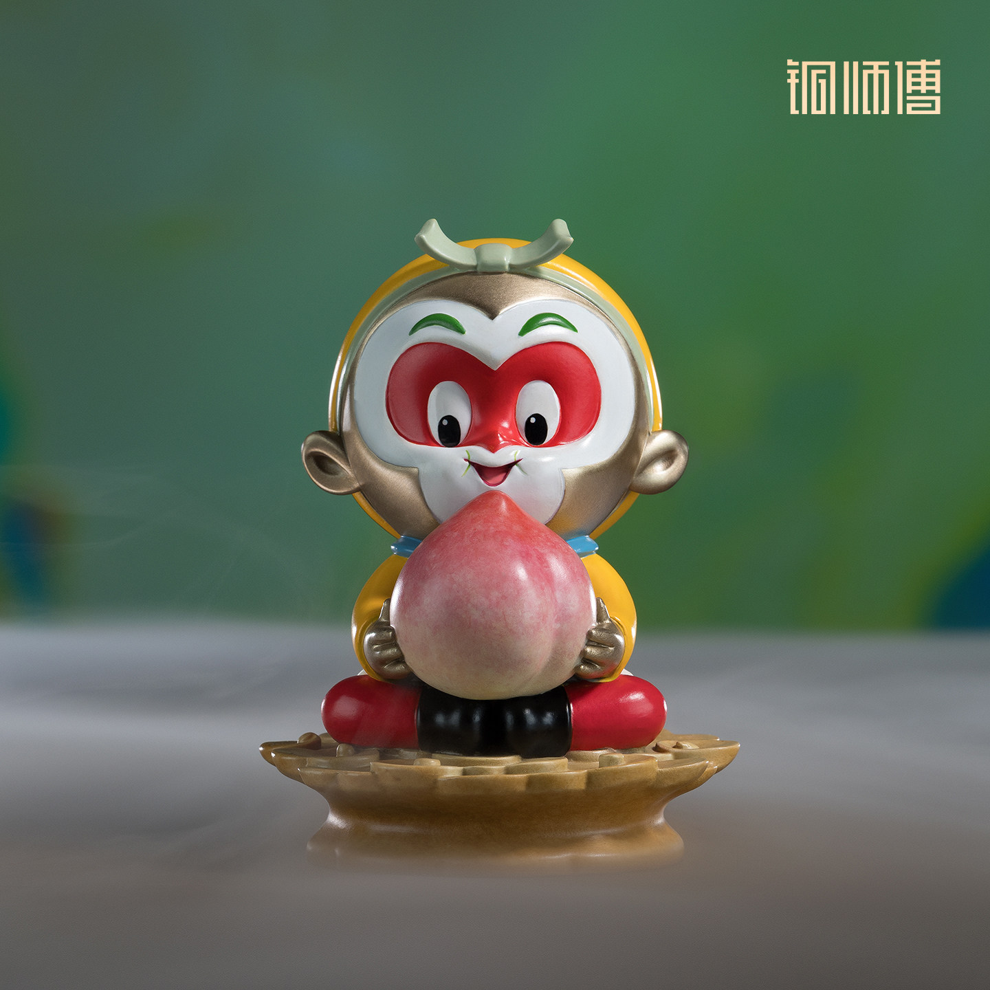 铜师傅《大闹天宫之悟空献桃》正版授权 创意齐天大圣桌面摆设送礼
