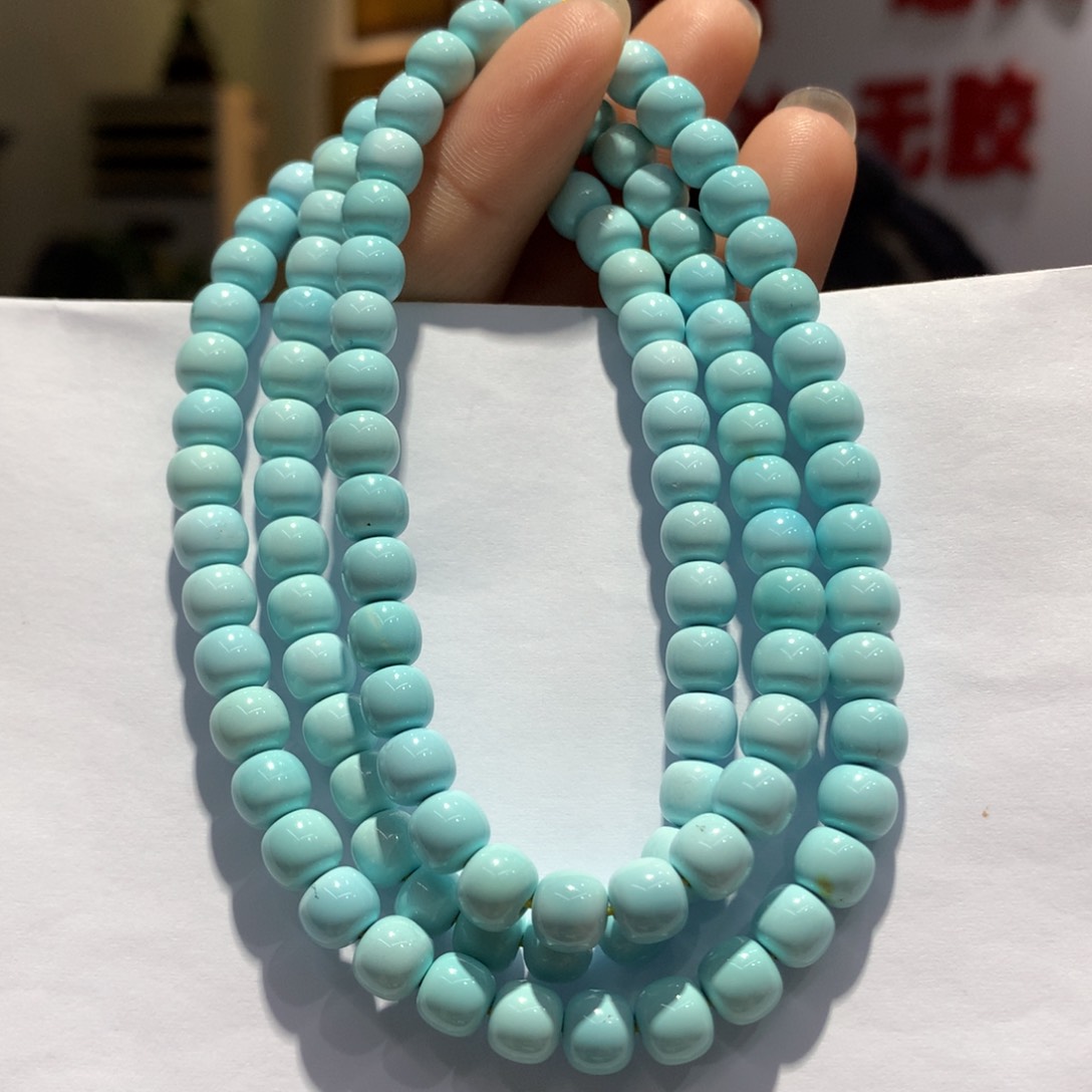 未镶嵌绿松石长链