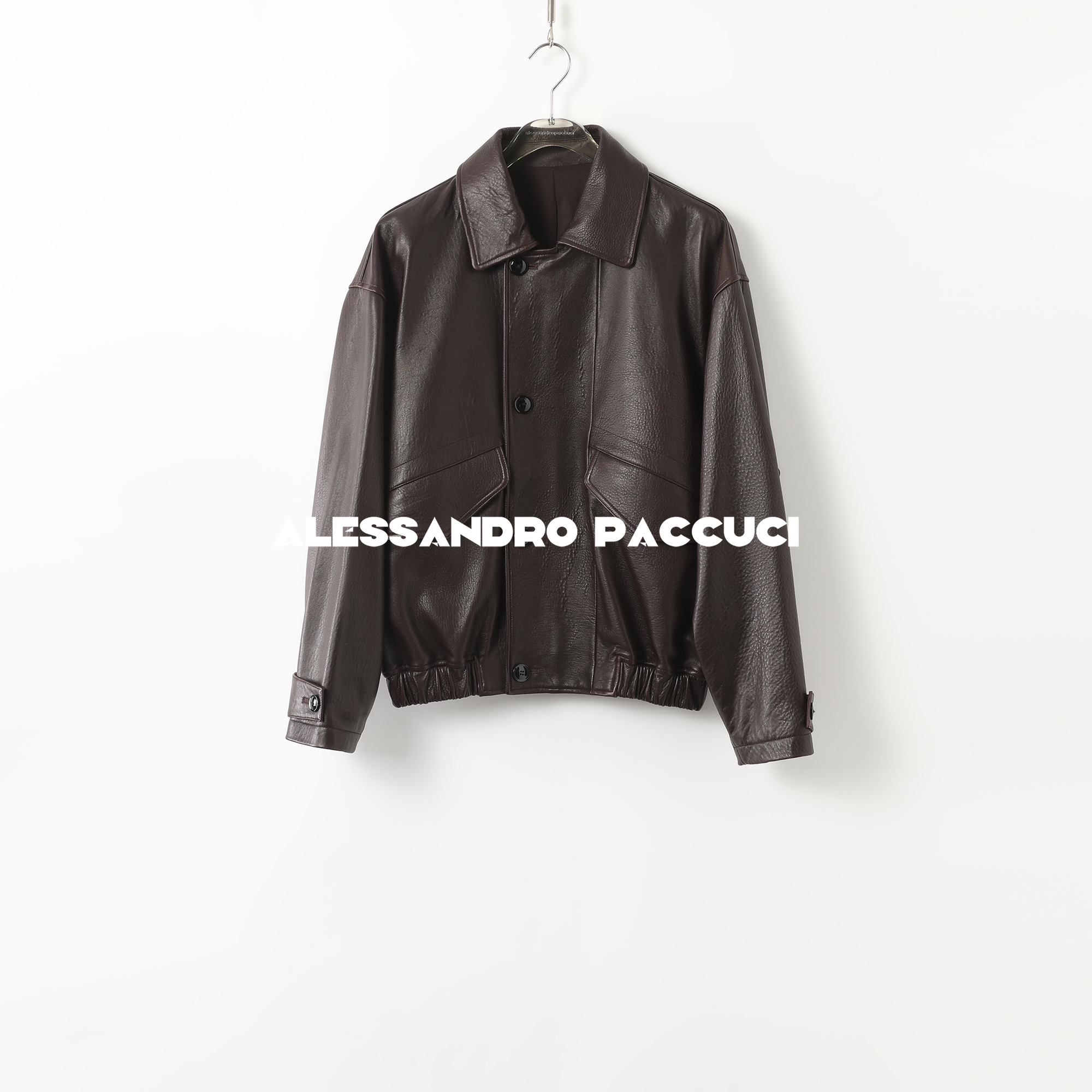 AP洛哥431017PY【黑标系列】西班牙进口羊皮翻领外套VOGUL拉链皮衣