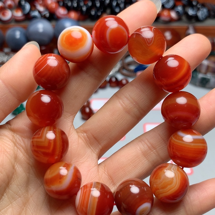 未镶嵌手串玛瑙/玉髓