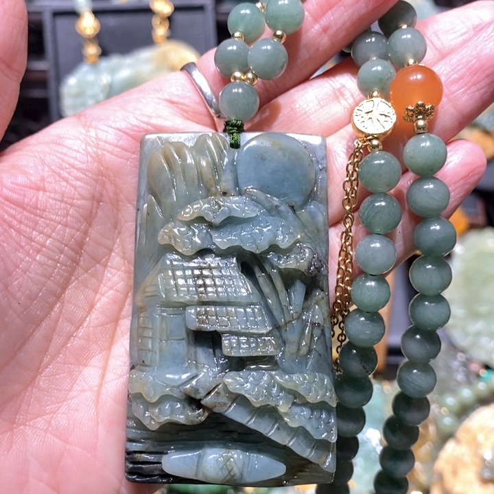 岫玉毛衣链未镶嵌