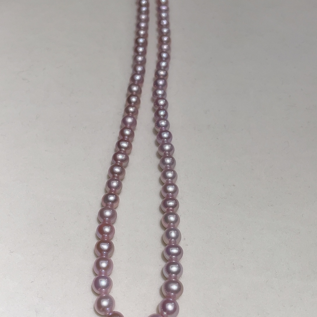 颈饰银S925镶嵌淡水珍珠