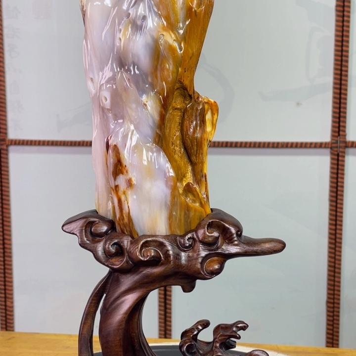 硅化玉未镶嵌珠宝奇石高46