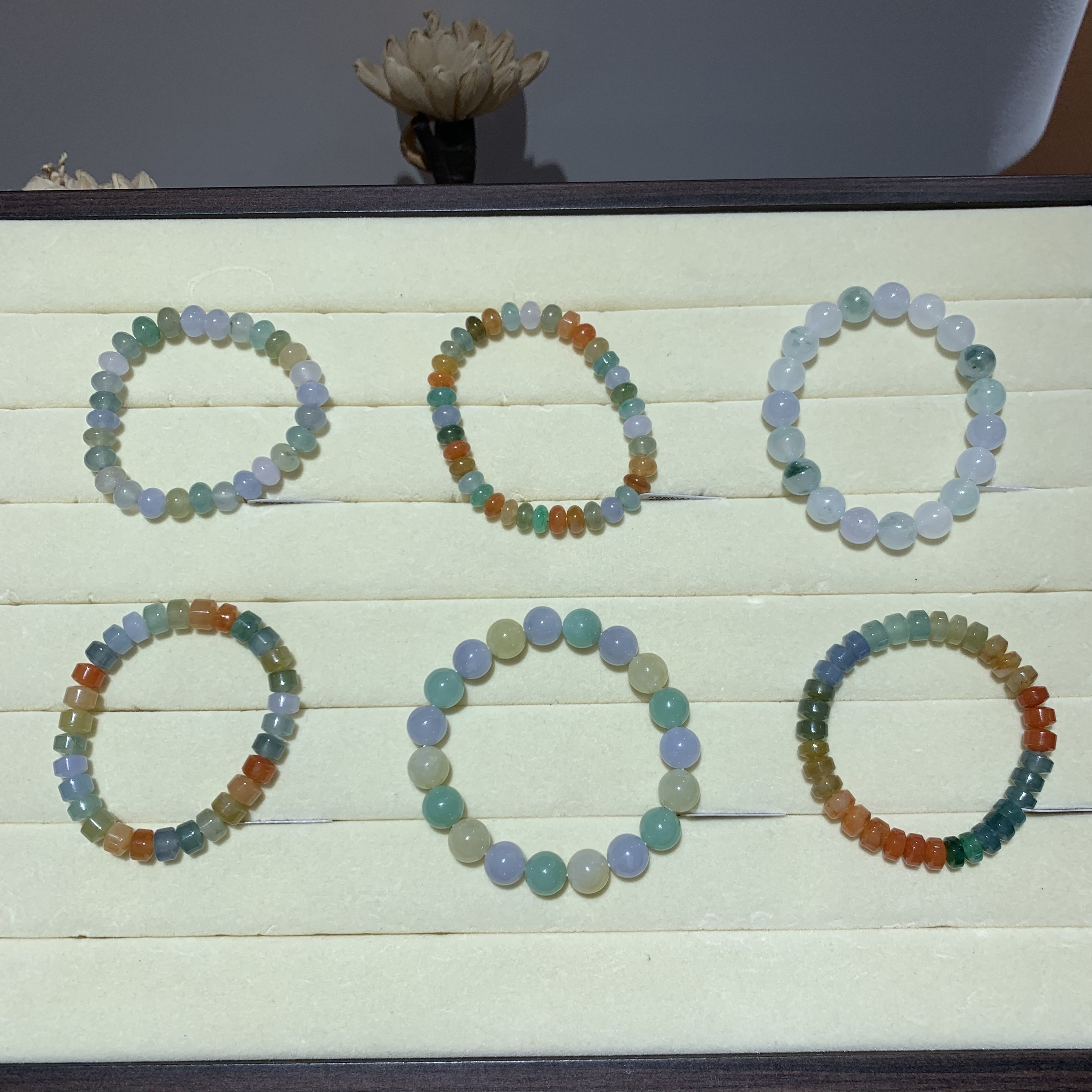 【一菲臻选】翡翠手串-多样性发其一-LHF35|CZL