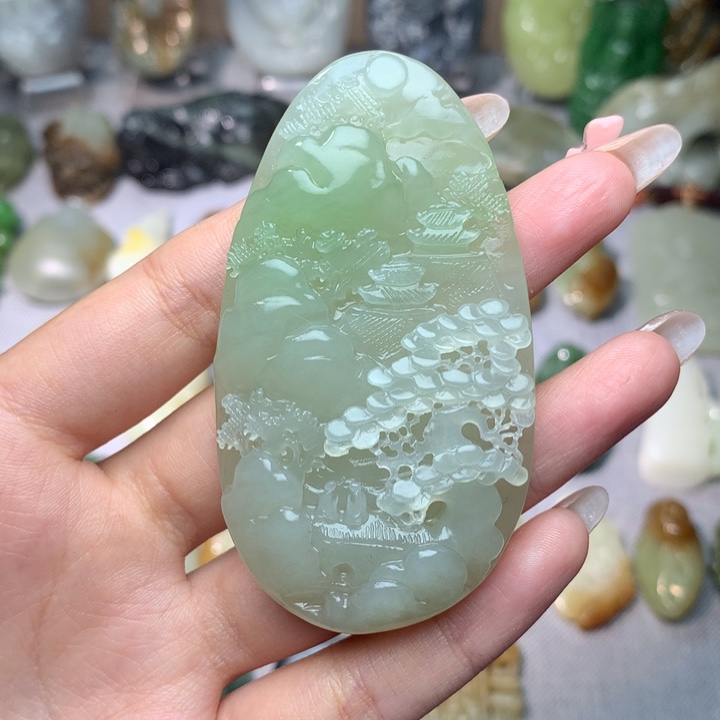 和田玉挂件未镶嵌樱**逸