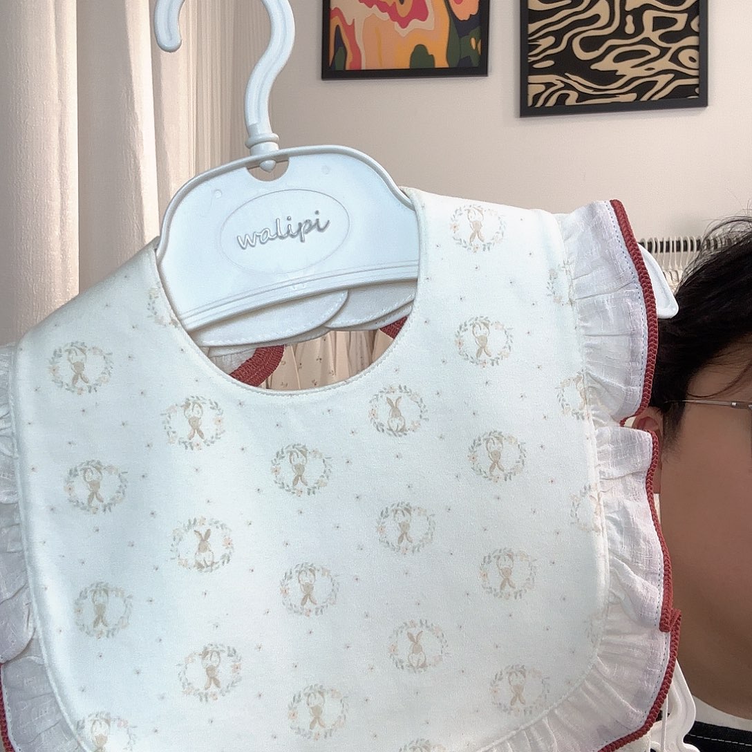 回***忆圆兔子口水巾娃丽比