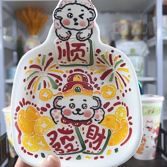 手绘高温釉下彩陶瓷