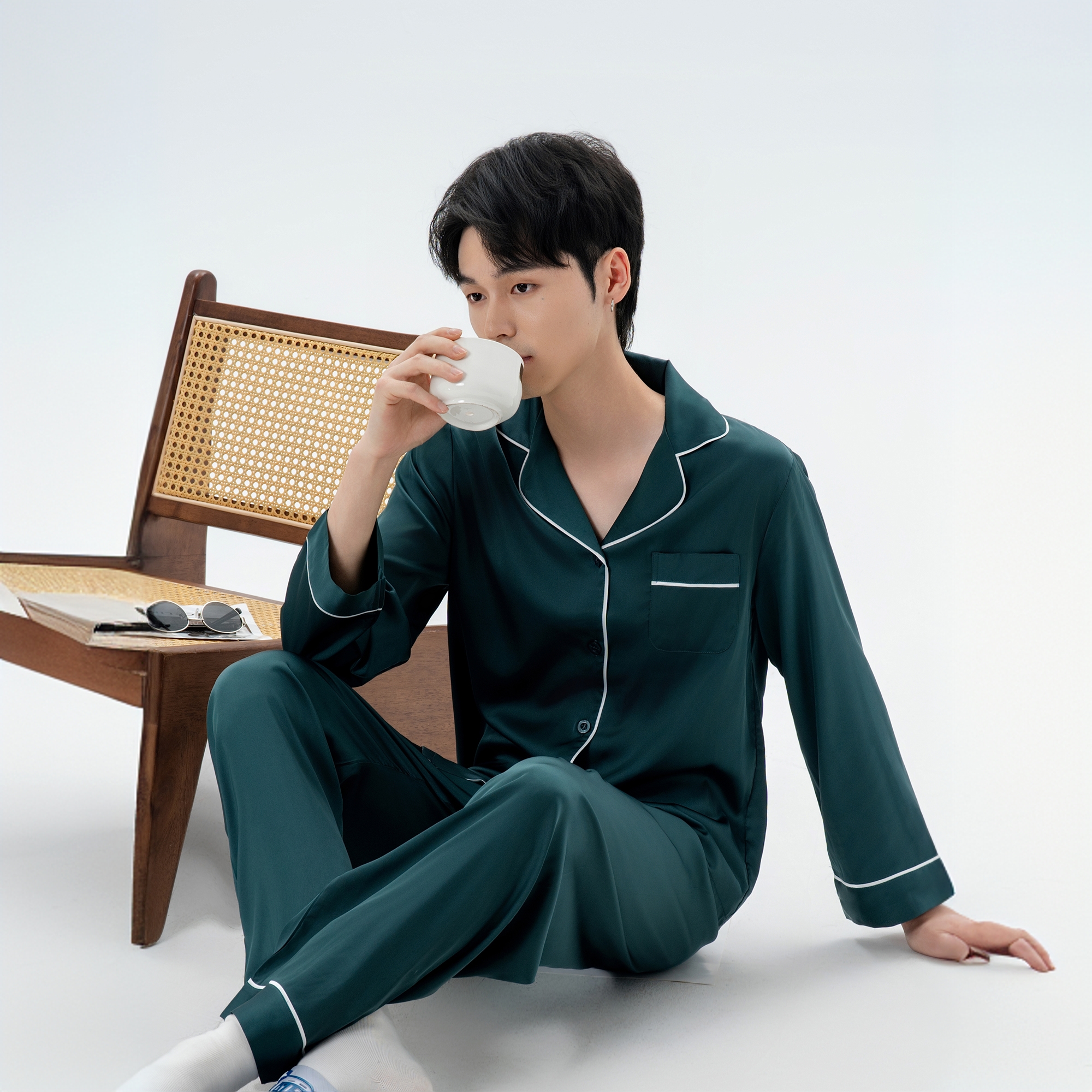 达芬奇密码【七夕礼遇】新款睡衣男女同款夏季两件套简约家居服套装