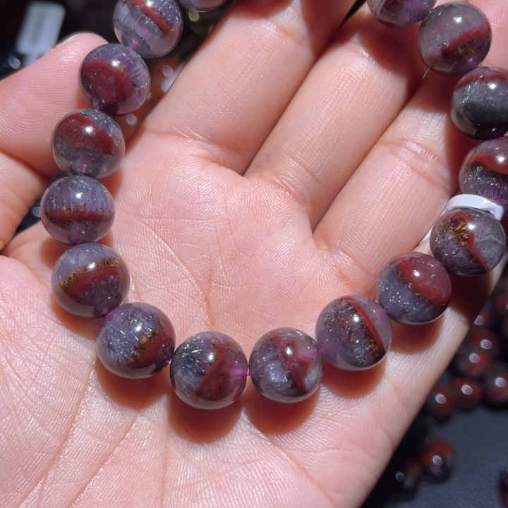 水晶手串未镶嵌我*我烟花极光手链