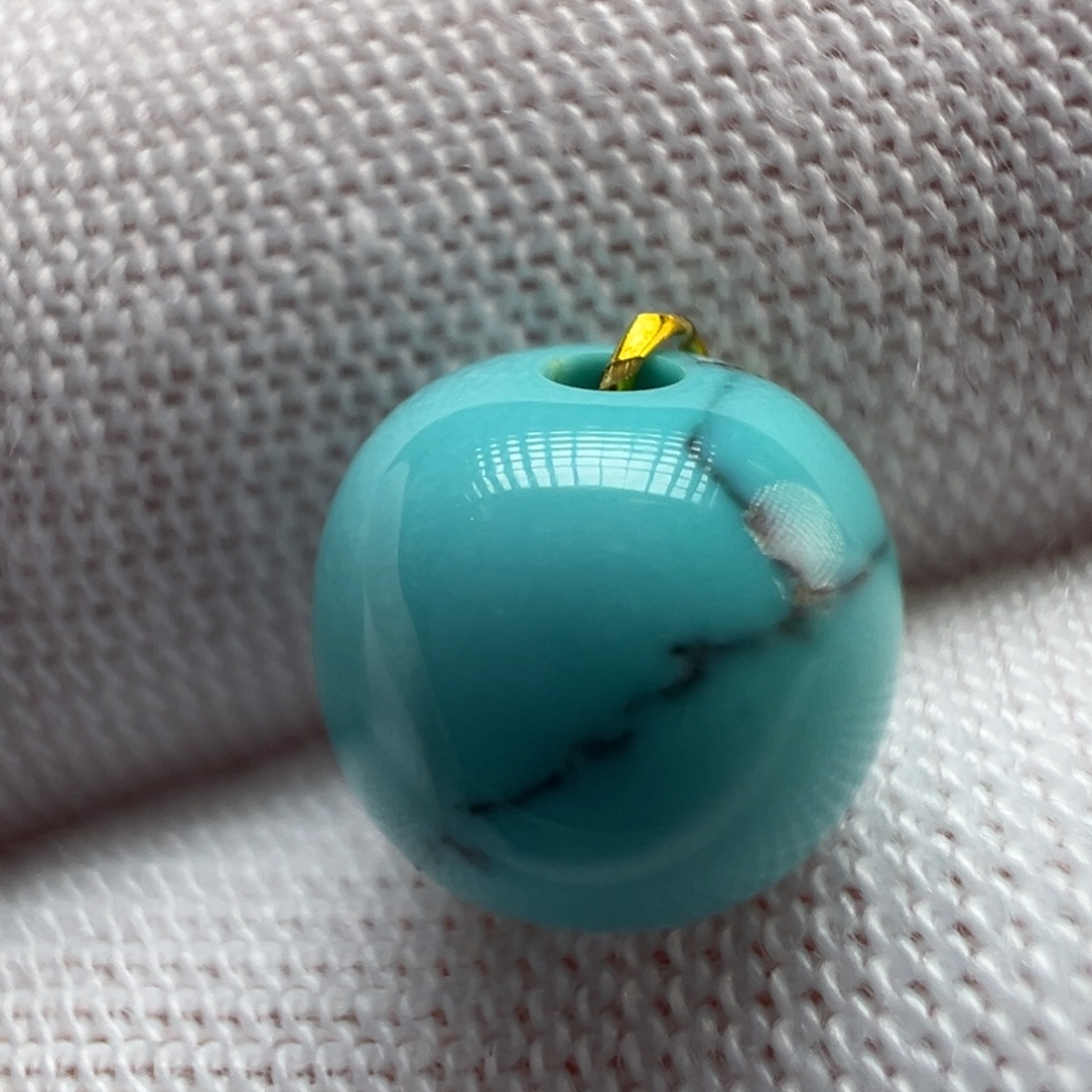 绿松石未镶嵌配饰7.6*6.9