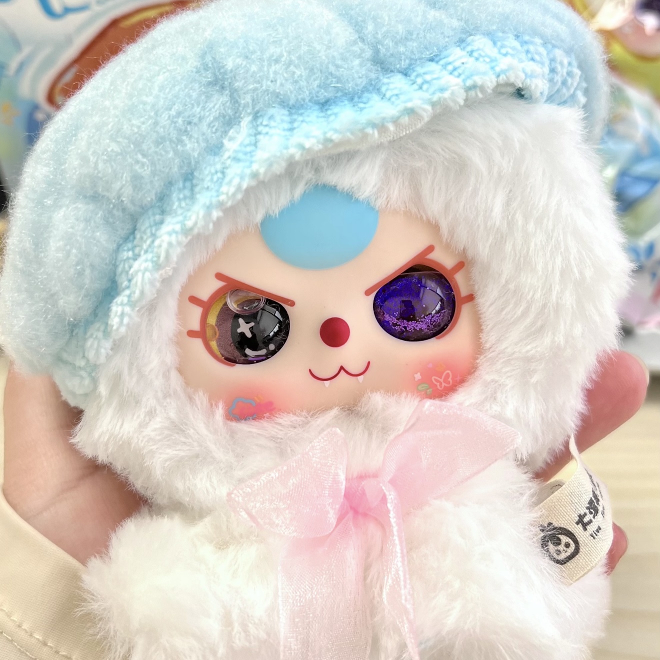 【找偶数】祺祺家找偶数~大漂亮大口吃饭/晴天娃娃毛绒盲盒正版