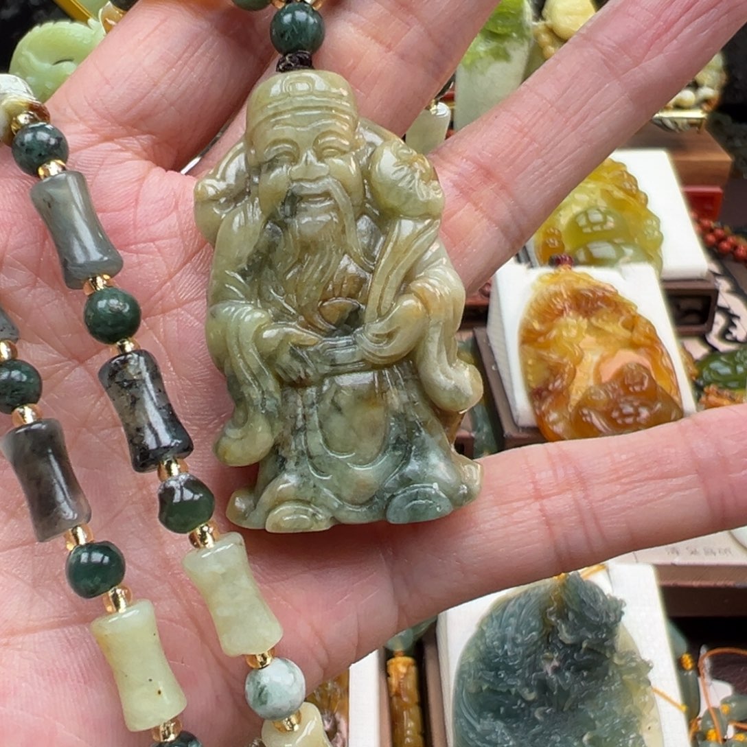 岫玉未镶嵌挂件挂件