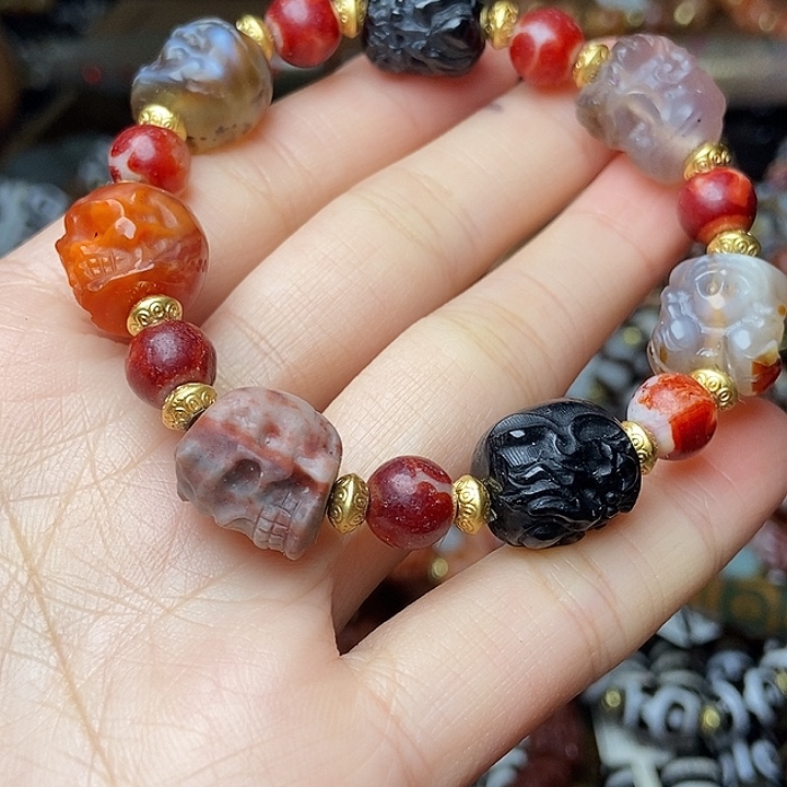 玛瑙/玉髓未镶嵌手链