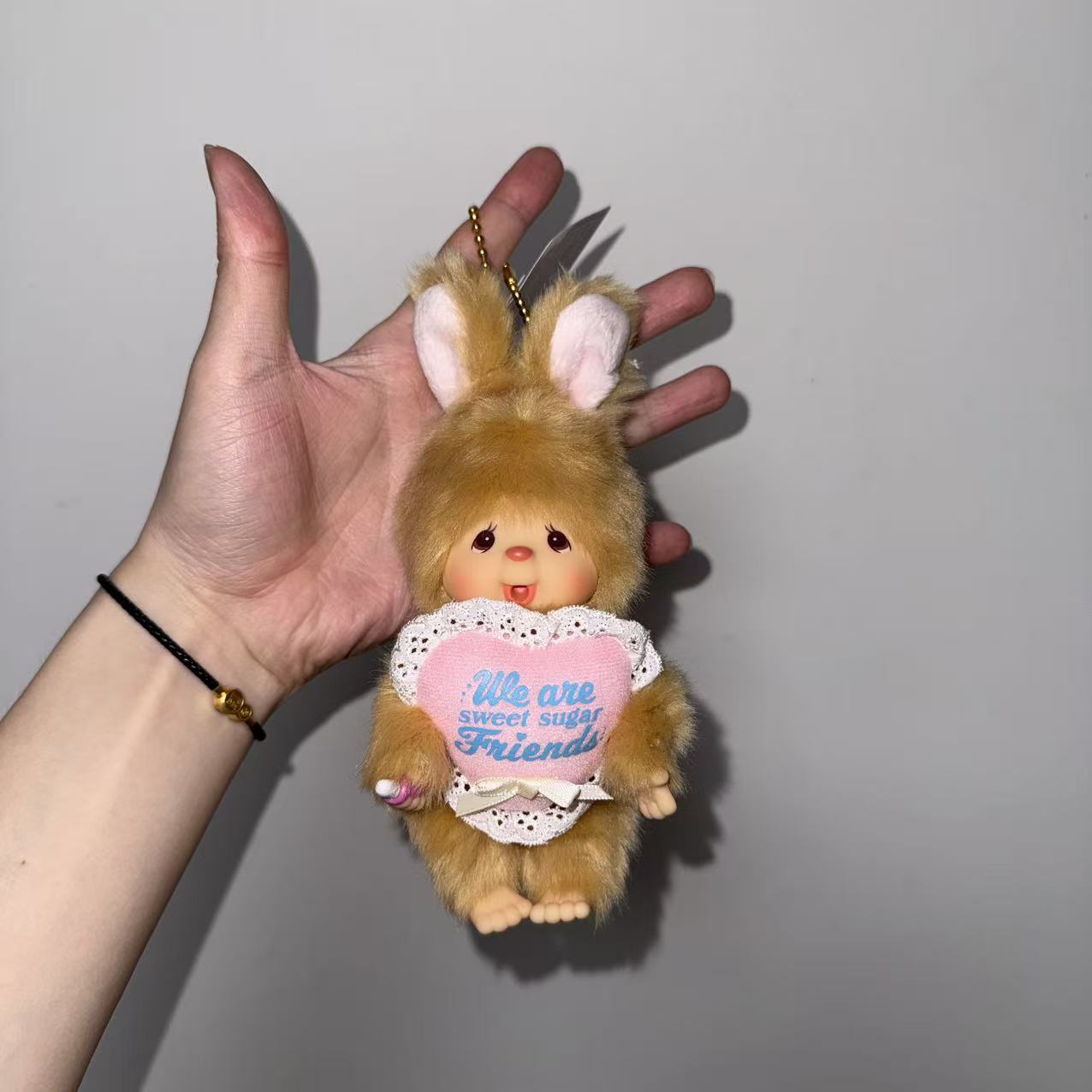 【日本限定】Monchhichi 甜糖系列兔子蒙奇奇 潮玩挂件