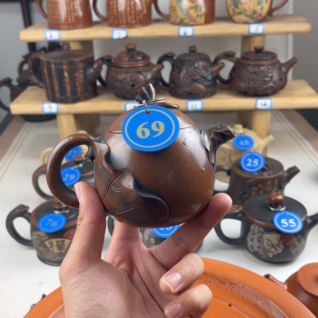 壶180cc 建水紫陶全手工制作，老匠人传承手艺