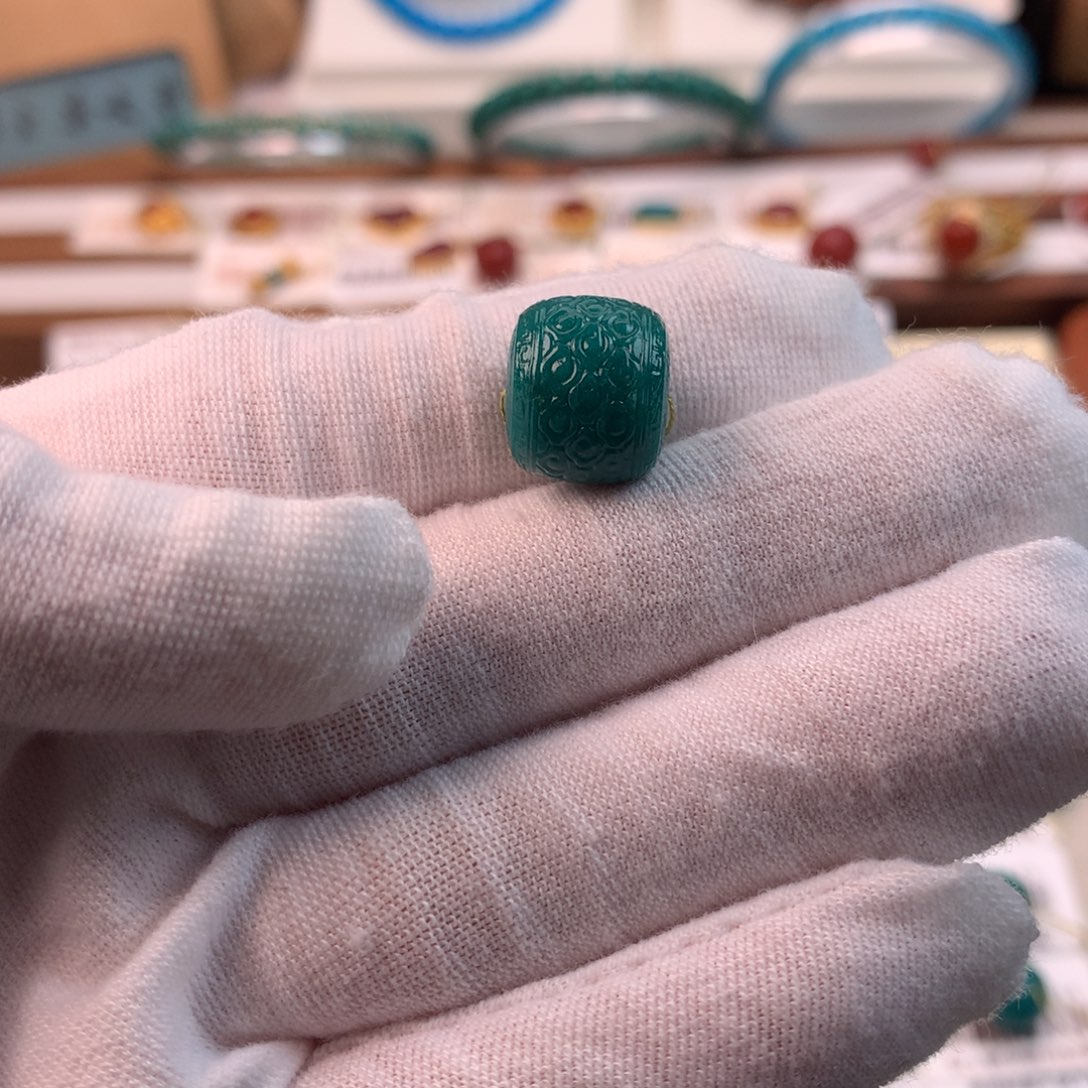 绿松石未镶嵌配饰凡12.8*11