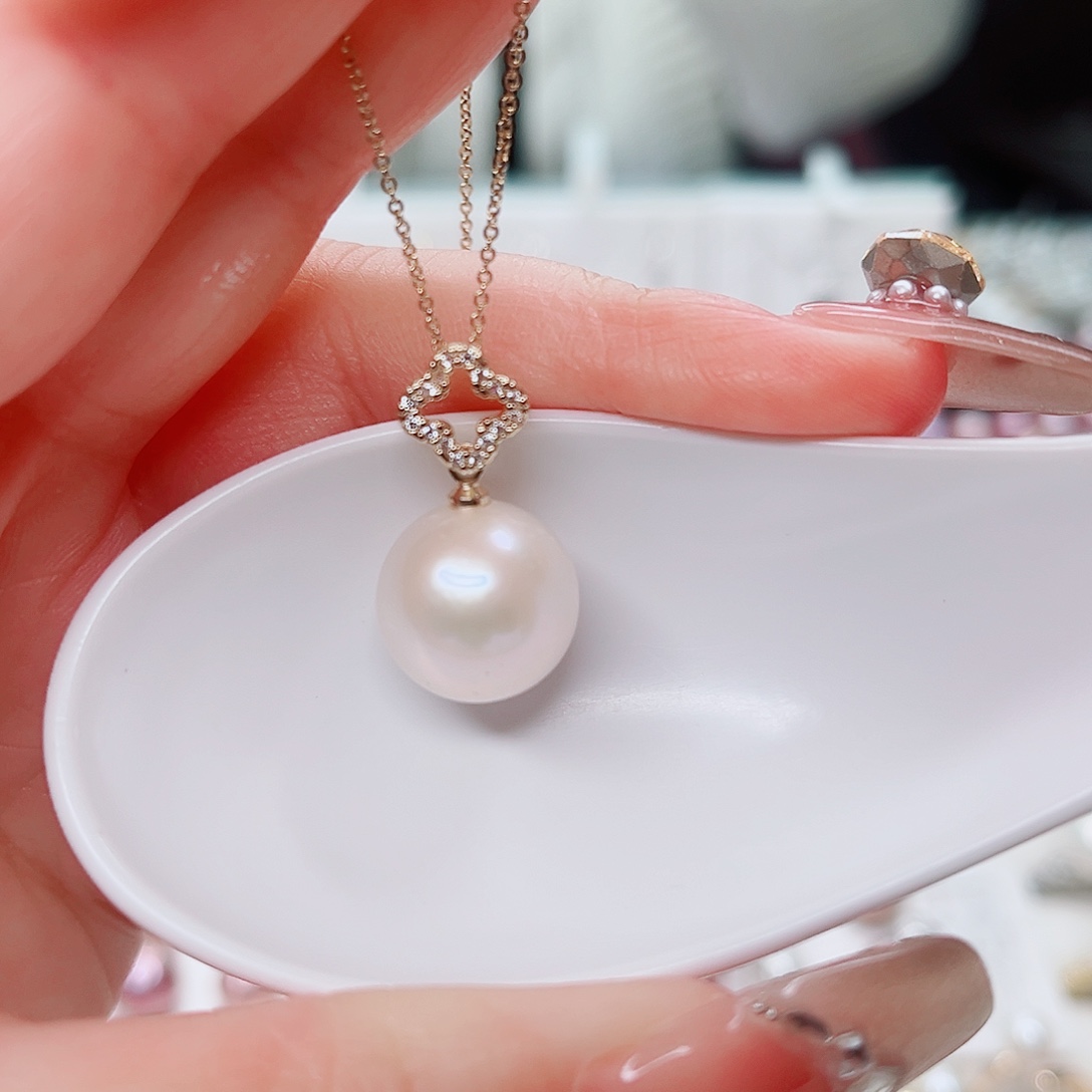 合金淡水珍珠吊坠(赠链)