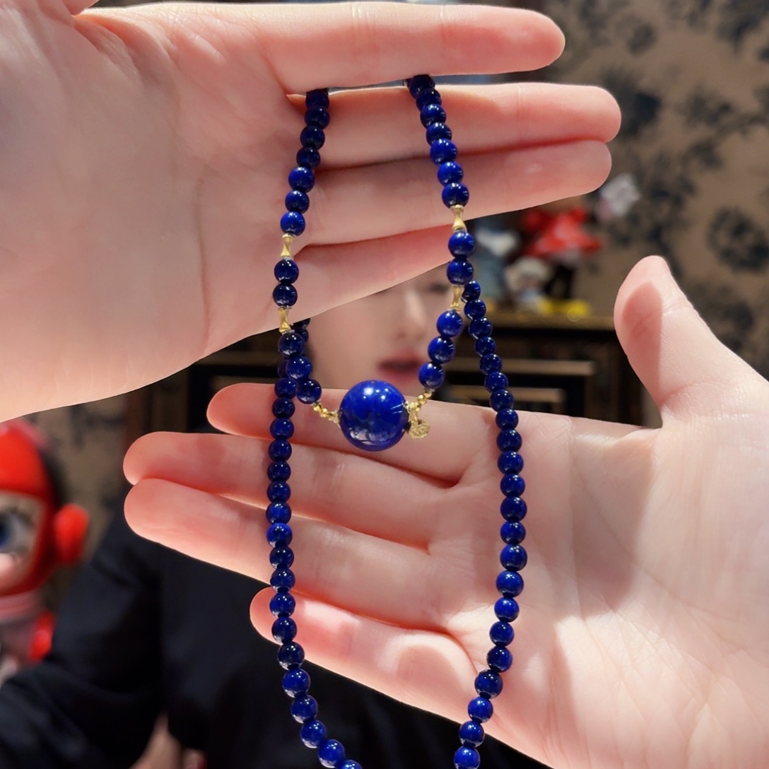 青金石未镶嵌颈饰2号