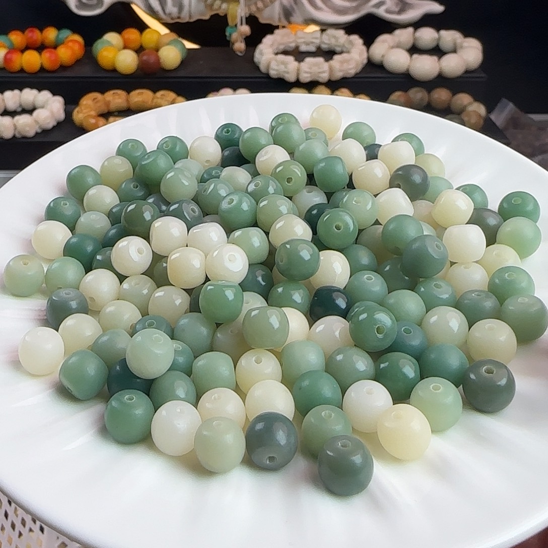 手串菩提根/象牙果瑕疵卡9奶绿酒桶100卡牌➕50颗