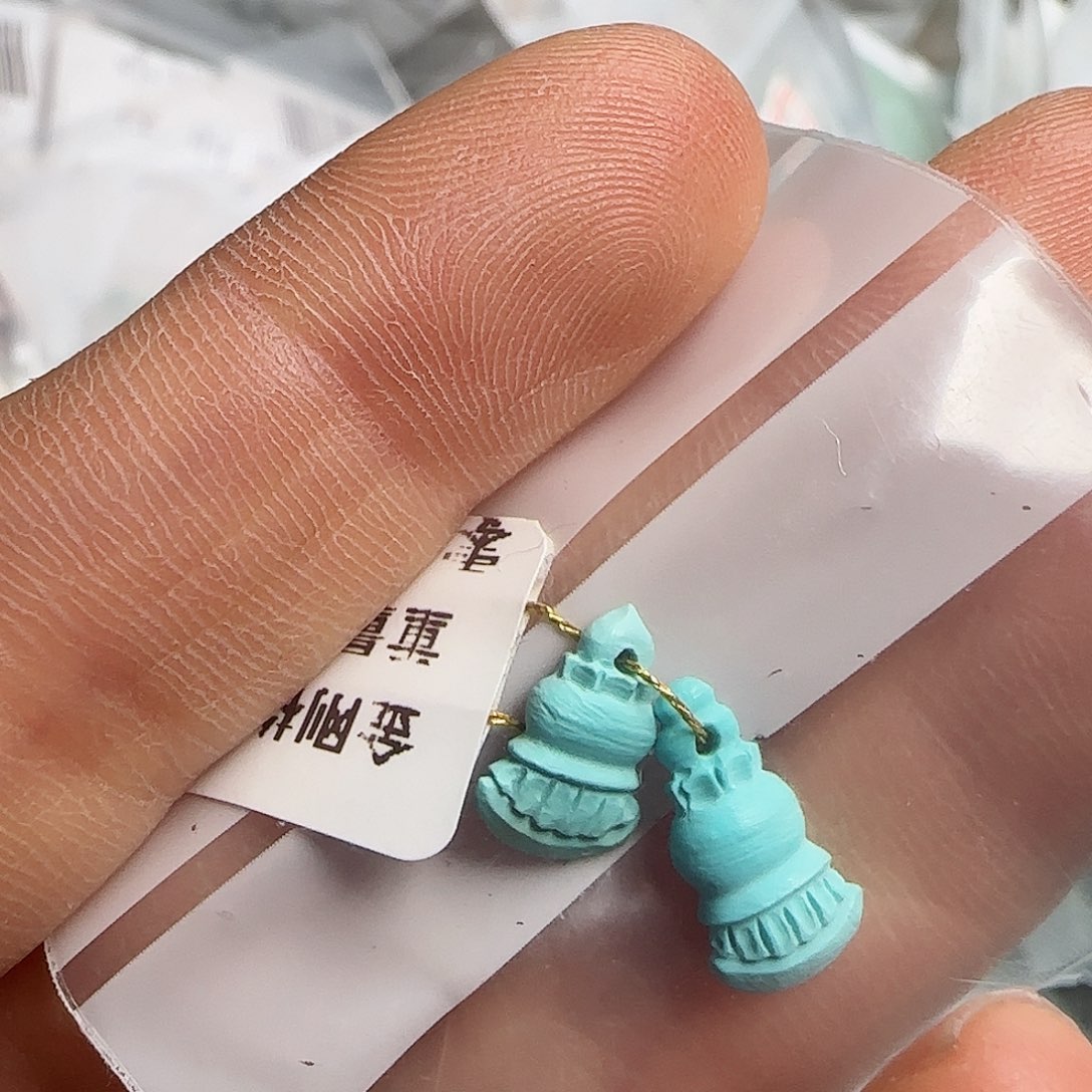 绿松石珠宝半成品未镶嵌