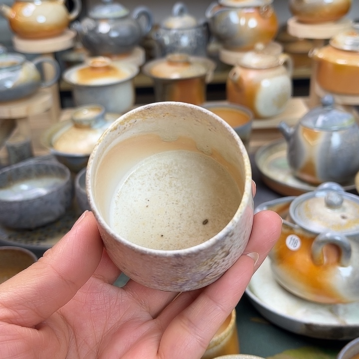 夜***漓茶盏柴烧茶具柴烧茶具