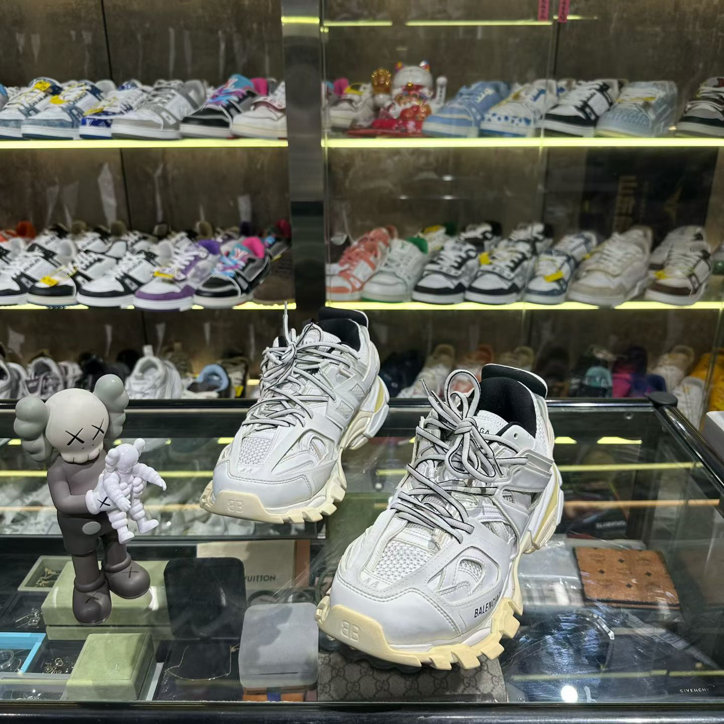 99新 Balenciaga/巴黎世家 track纯白休闲鞋/44码/原盒