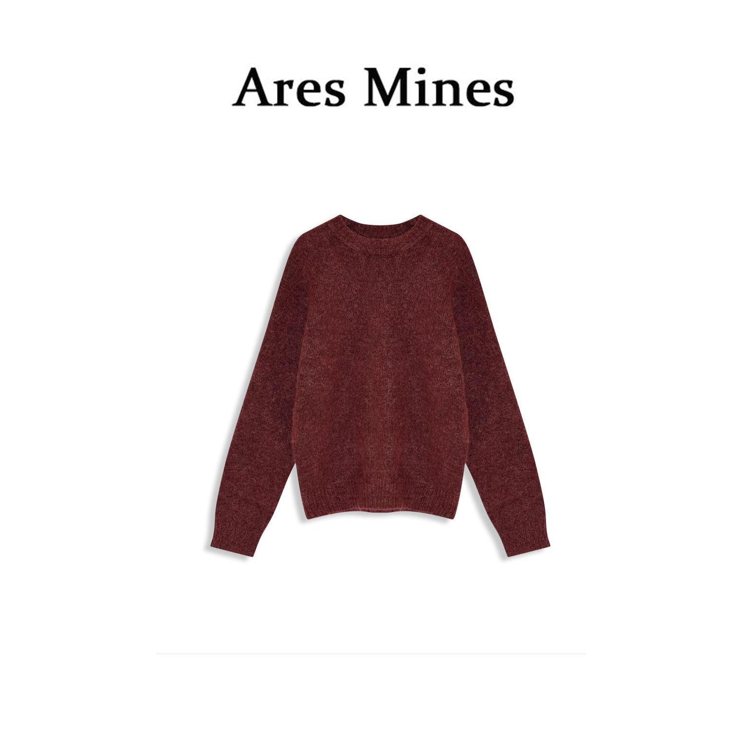 【盛朗熙Ares Mines】老钱风设计 慵懒针织衫圆领毛衣