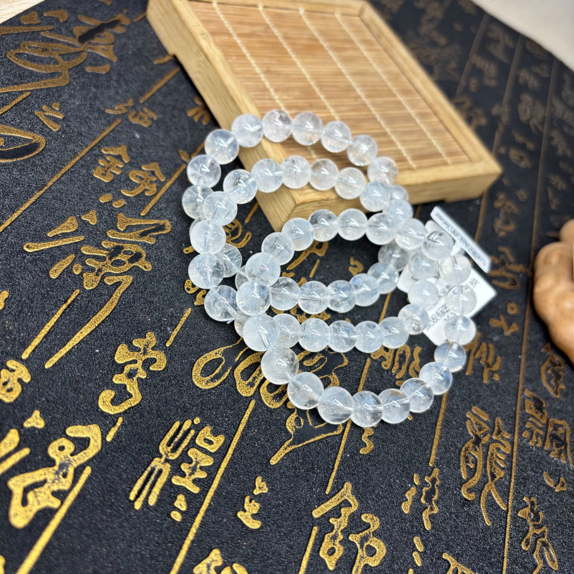 【奶爸珠宝】569 蓝针水晶手串17cm左右手围多样性发其一