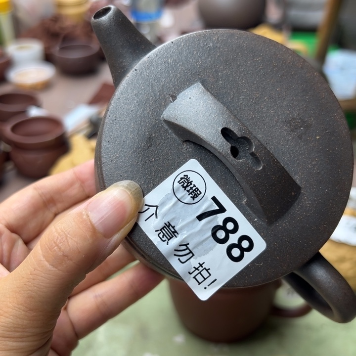 茶壶紫砂紫泥还原烧瑕疵220