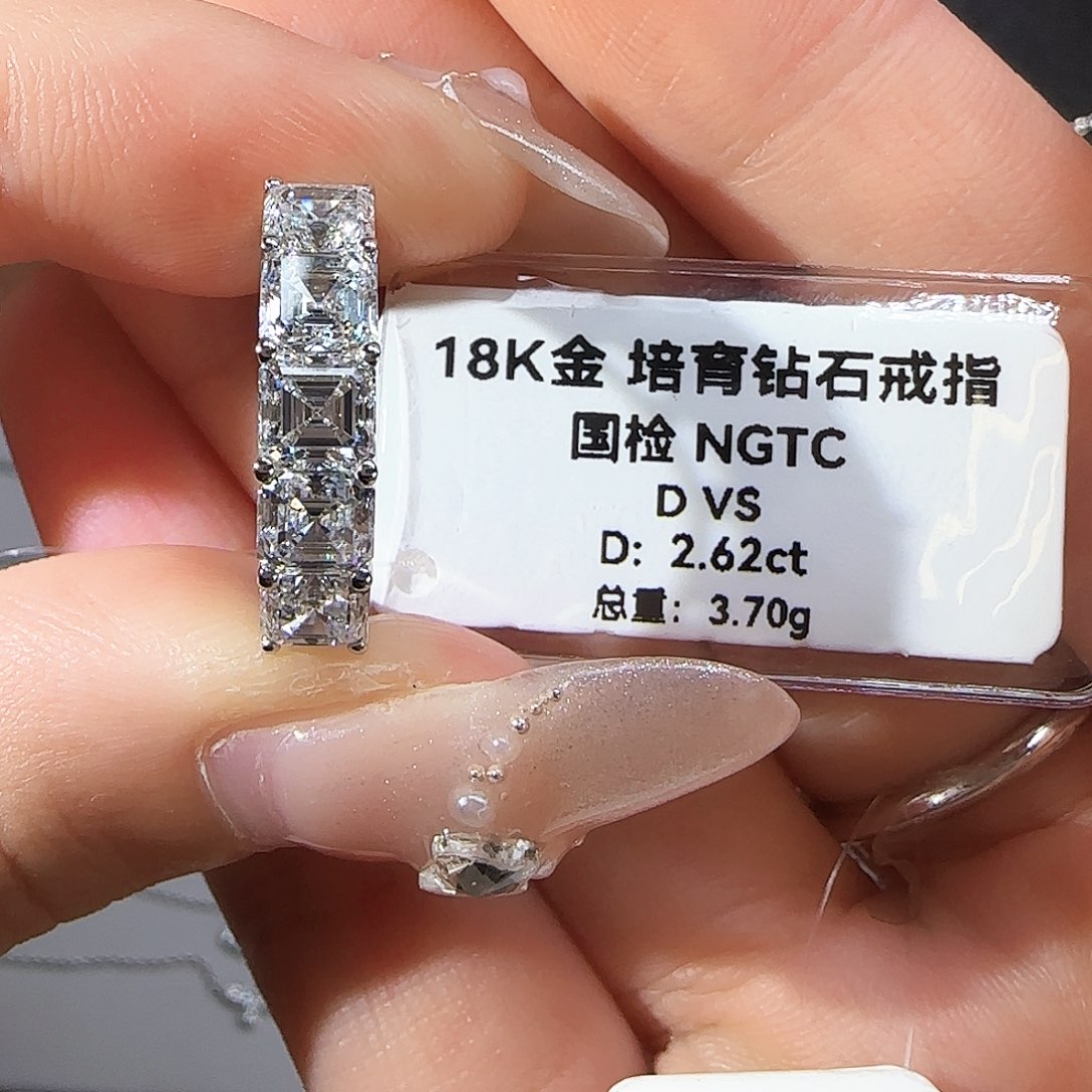 实验室培育钻石18K金镶嵌ˉ****」2.62阿斯切 12