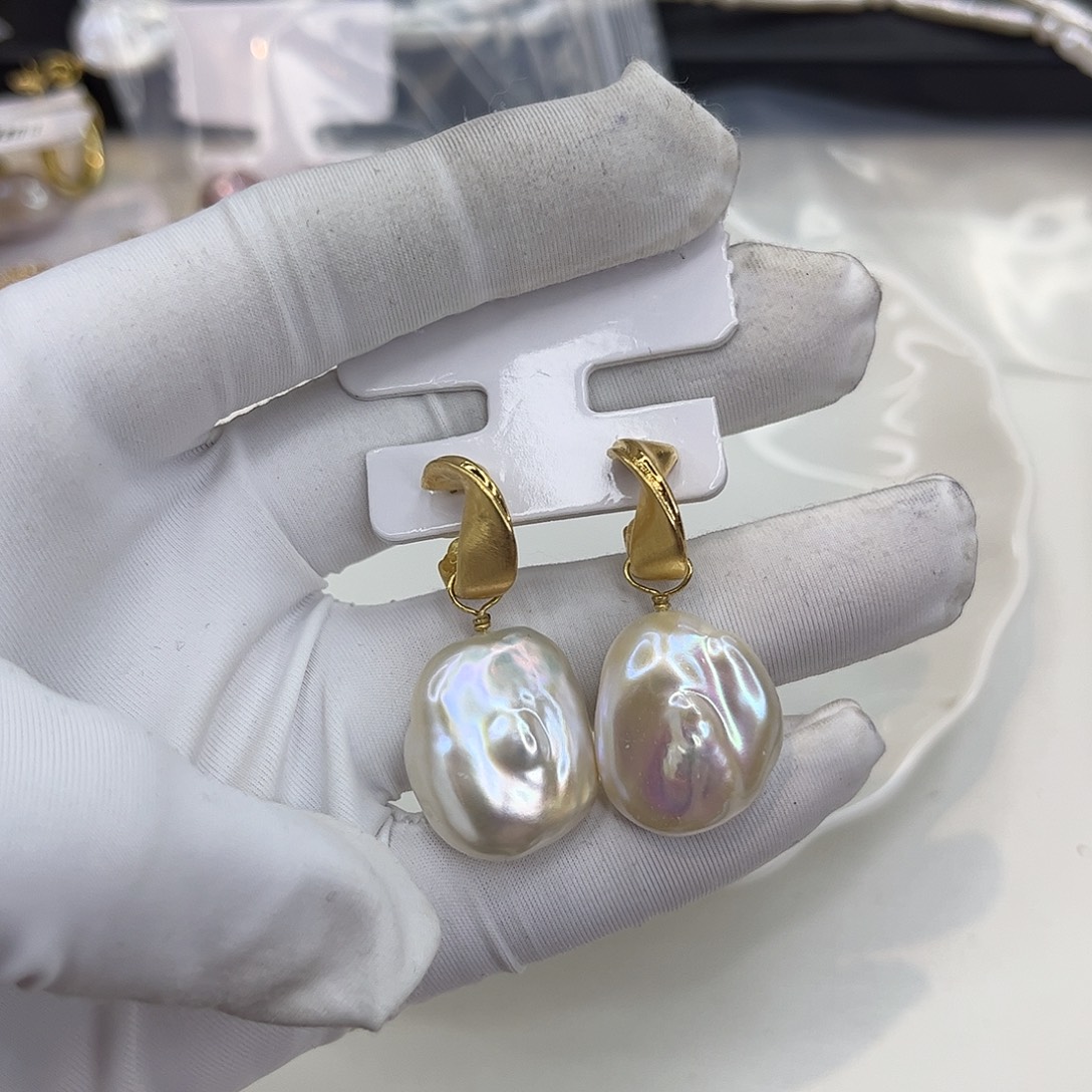 耳饰淡水珍珠合金