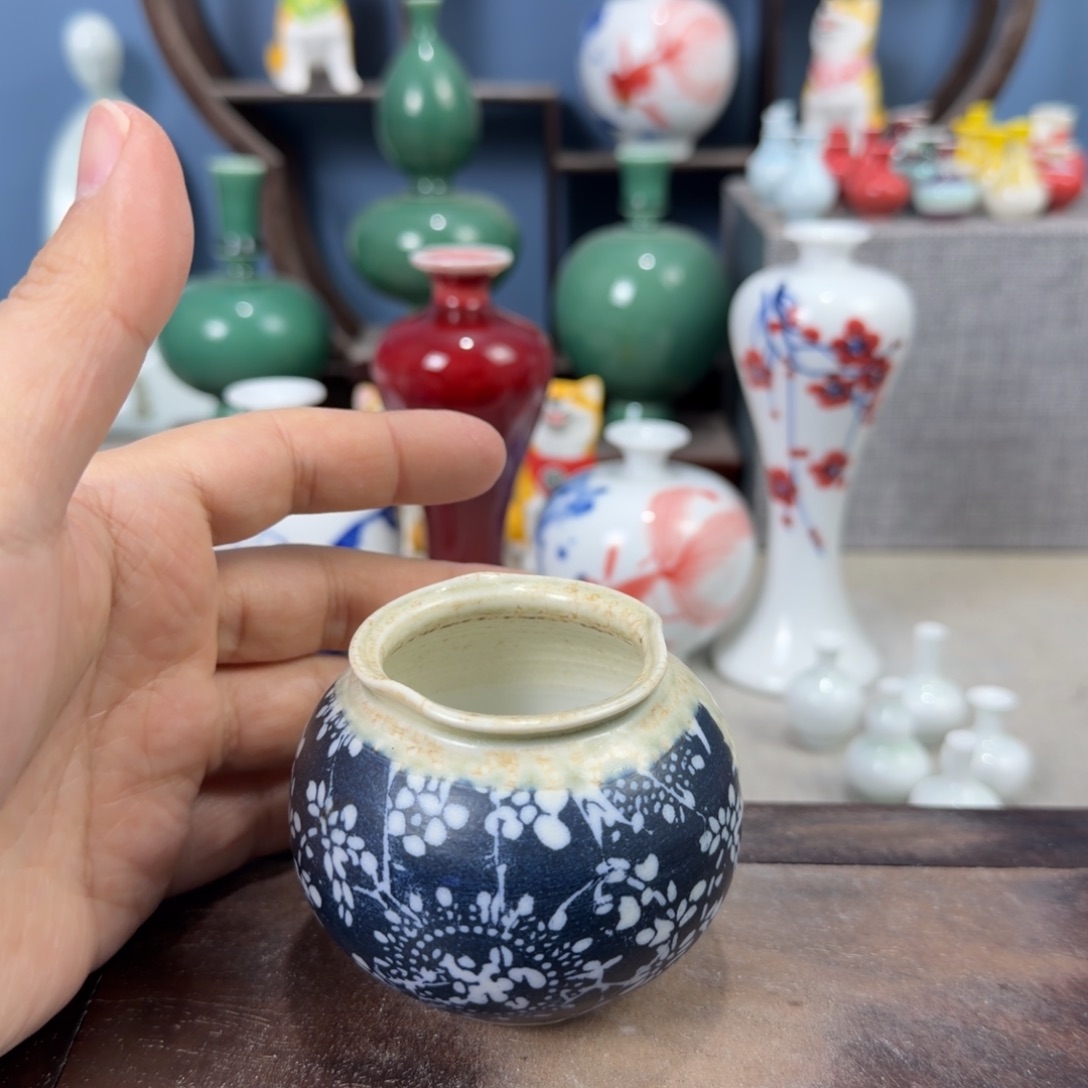 陶瓷手工小花器摆件