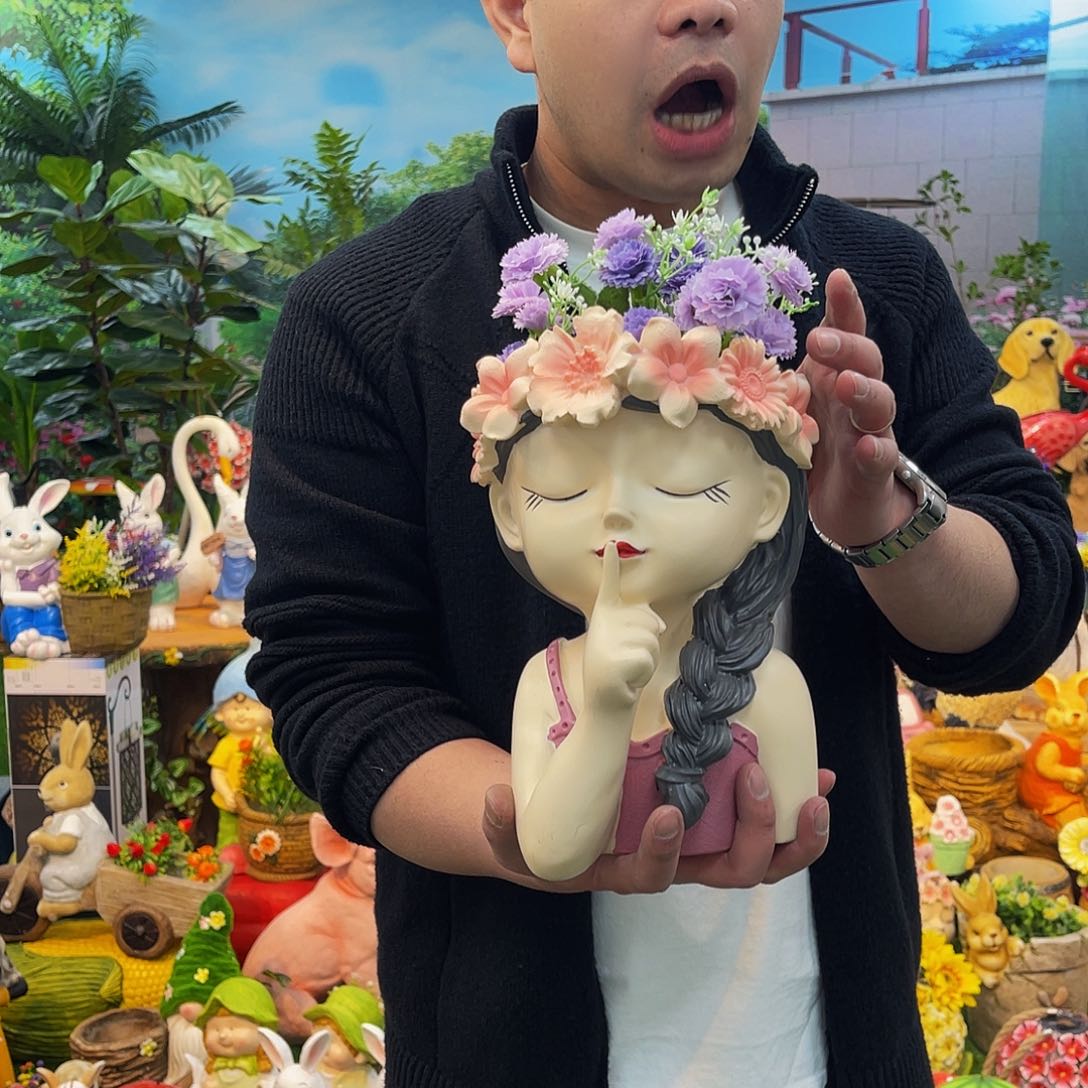 红陶花园庭院摆件