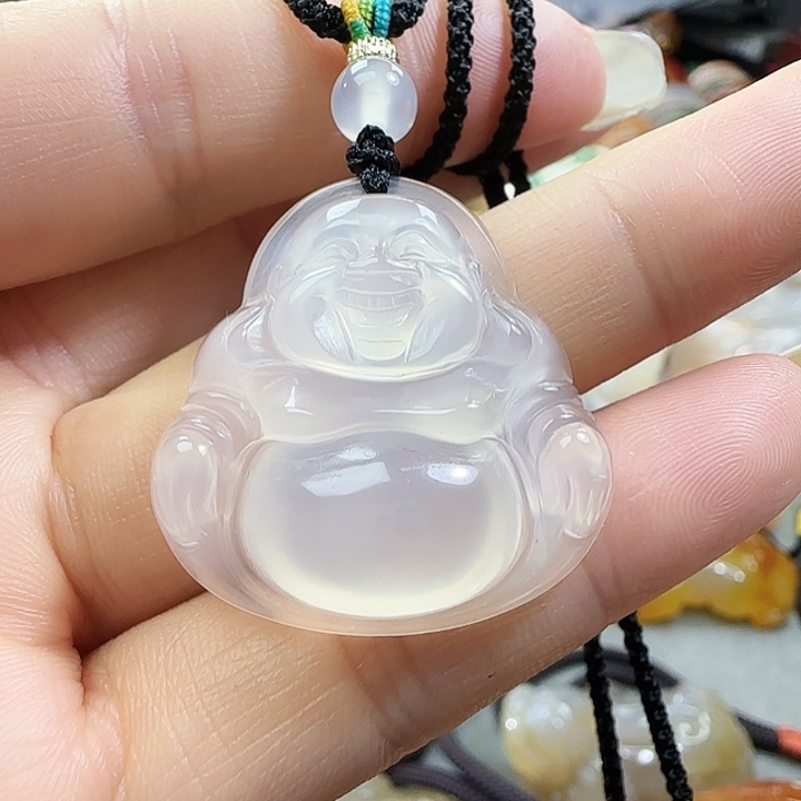 玛瑙/玉髓合金吊坠