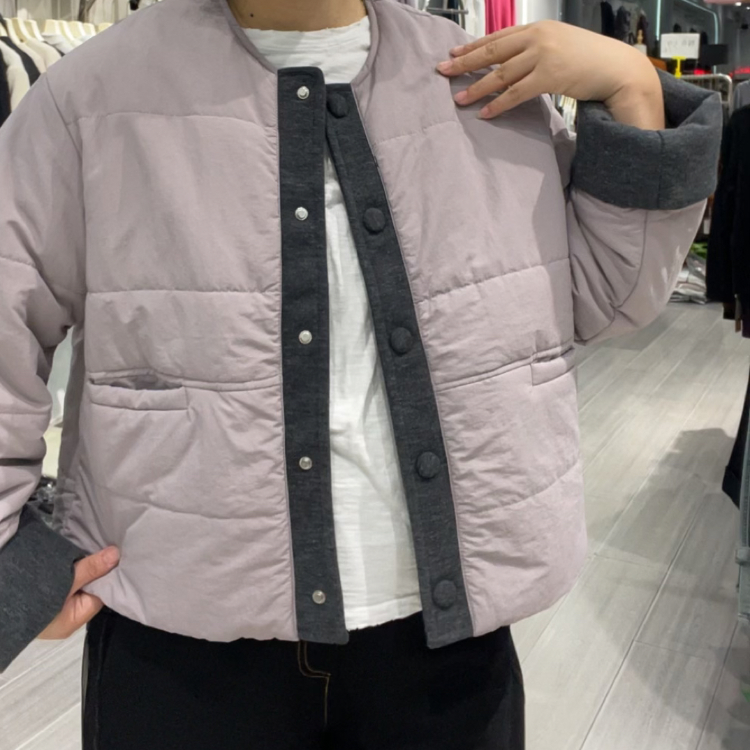 短款女极简风长袖纯色厚款轻薄女装休闲户外