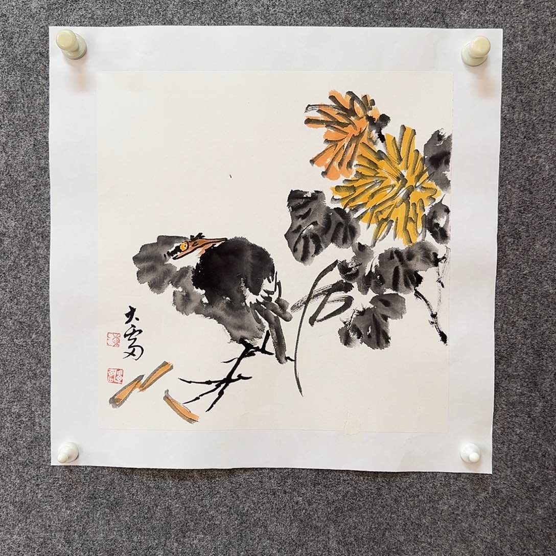 国画大雷老师手绘作品