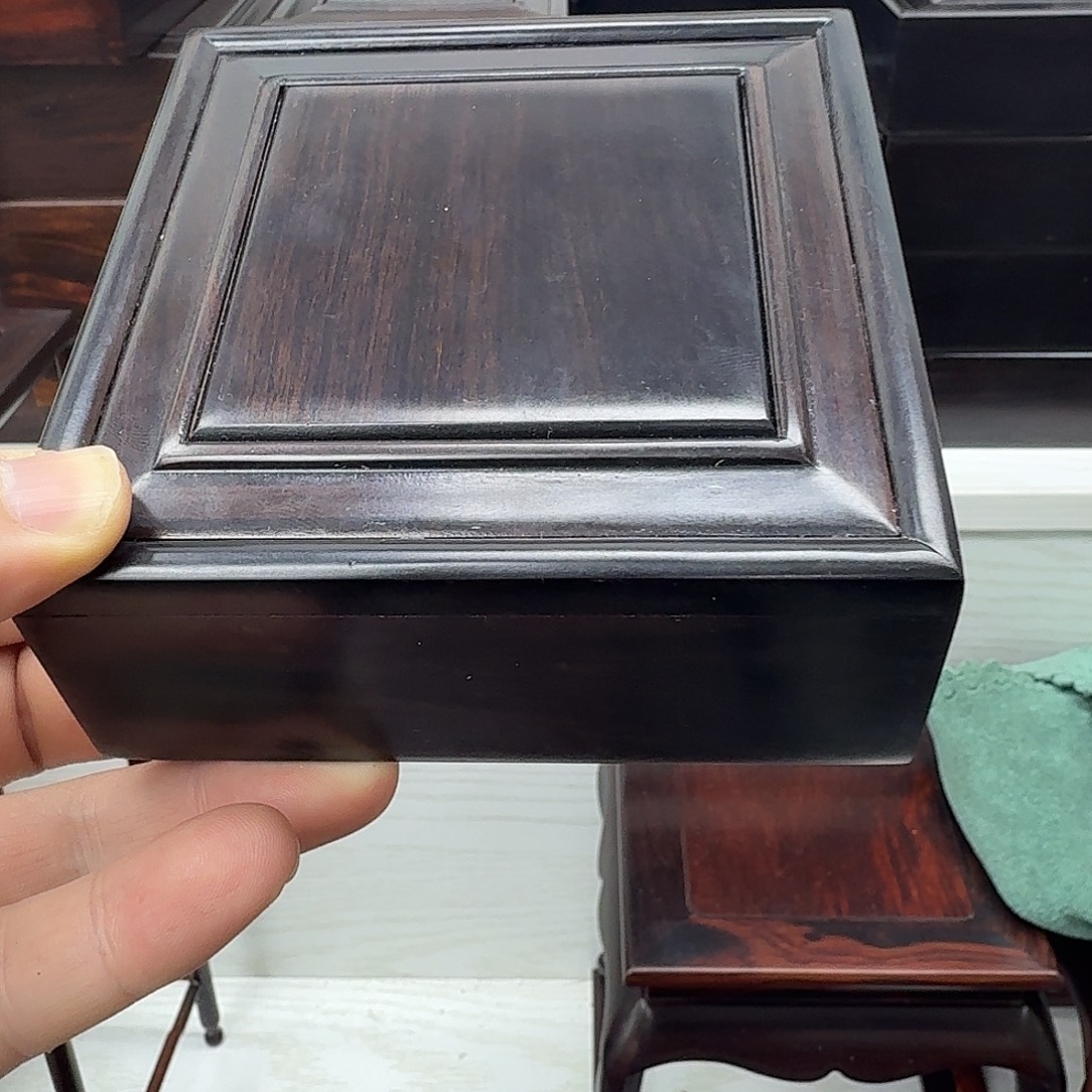 木紫光檀手镯盒一个