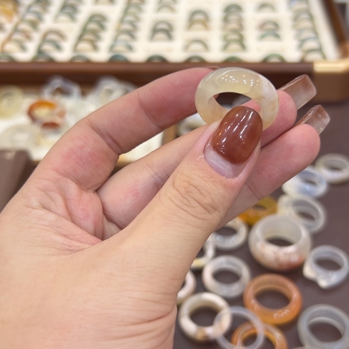 玛瑙/玉髓合金戒指47港12