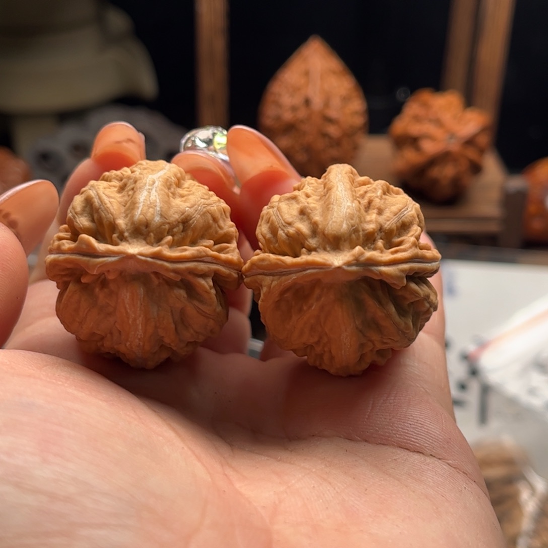 文玩核桃把件关东木子家楸大胖124